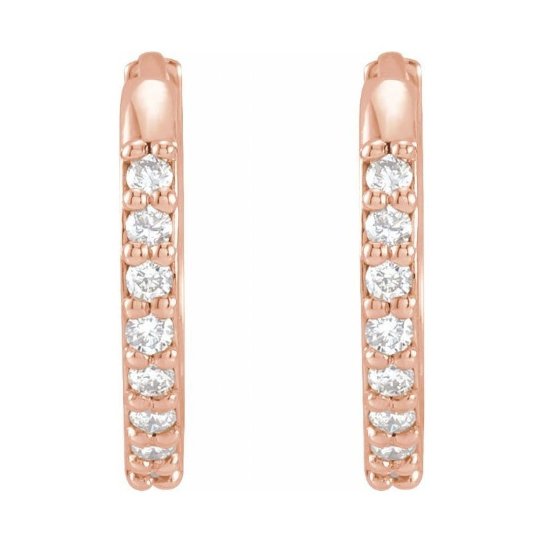 Accented Huggie Earrings