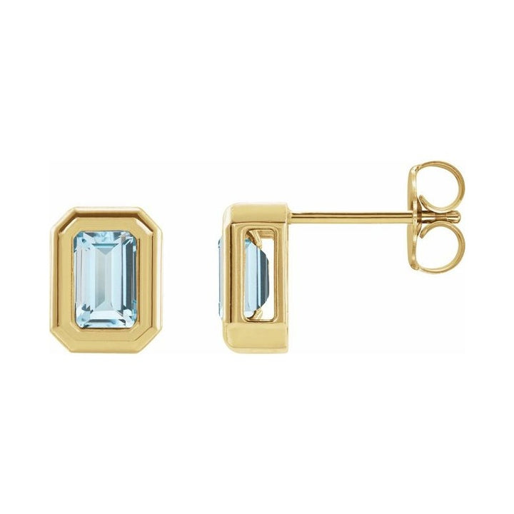 Emerald Solitaire Earrings
