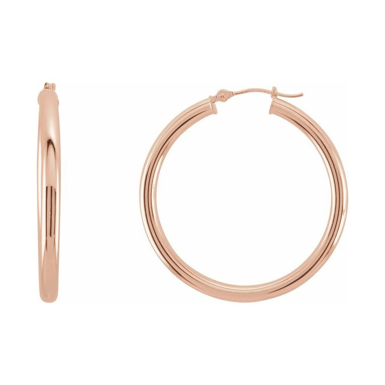Tube Hoop Earrings