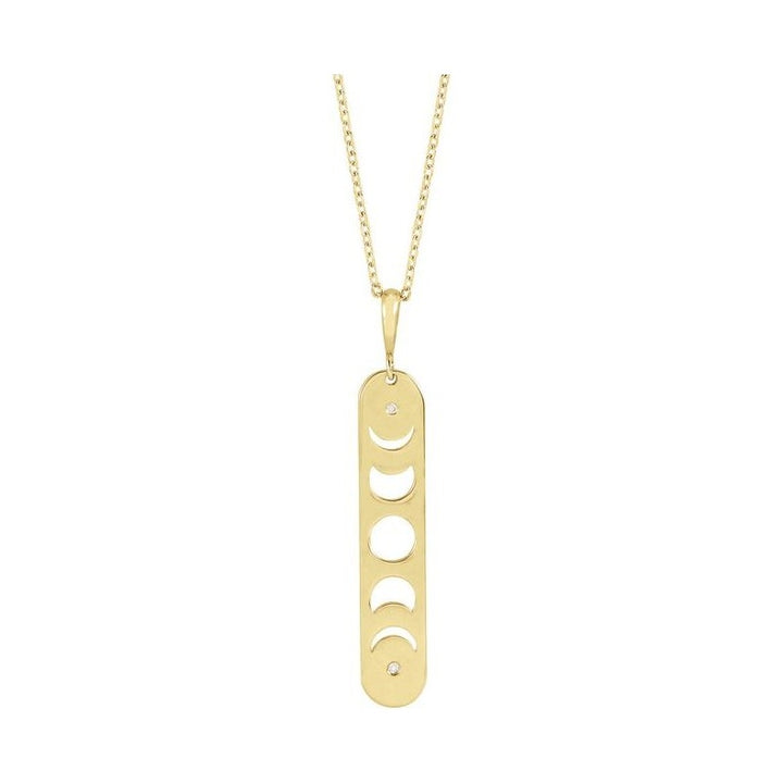 Moon Phase Bar Necklace or Pendant