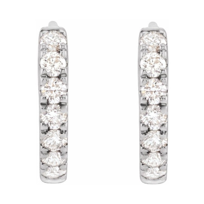 Lab-Grown Diamond Hoop Earrings