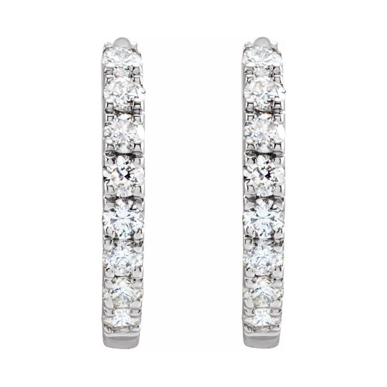 Lab-Grown Diamond Hoop Earrings