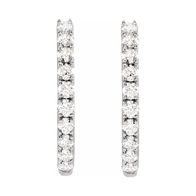 Lab-Grown Diamond Hoop Earrings