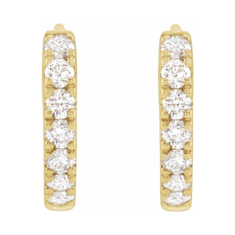 Lab-Grown Diamond Hoop Earrings