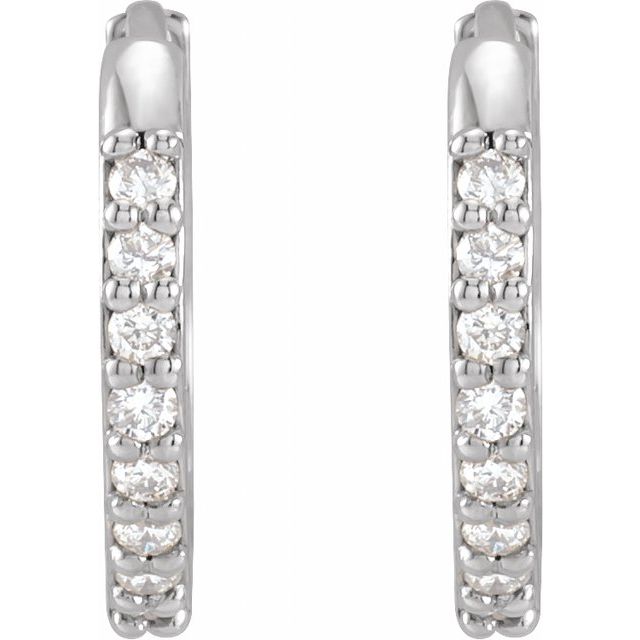 Accented Huggie Earrings