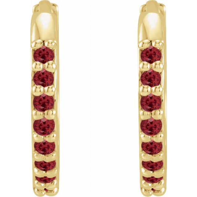 Accented Huggie Earrings