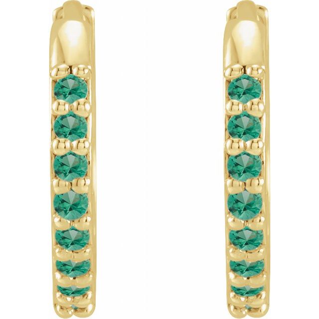 Accented Huggie Earrings