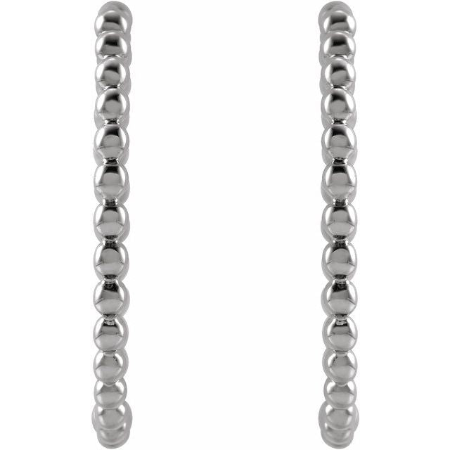 Beaded Hoop Earrings