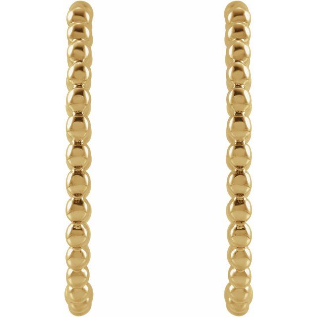 Beaded Hoop Earrings