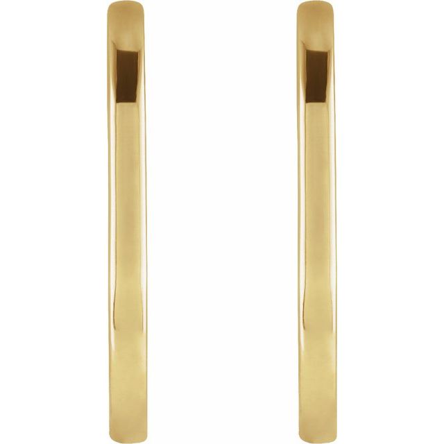 Elongated Hoop Earrings
