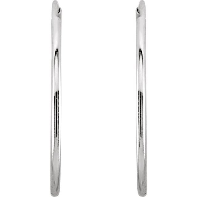 Endless Tube Hoop Earrings