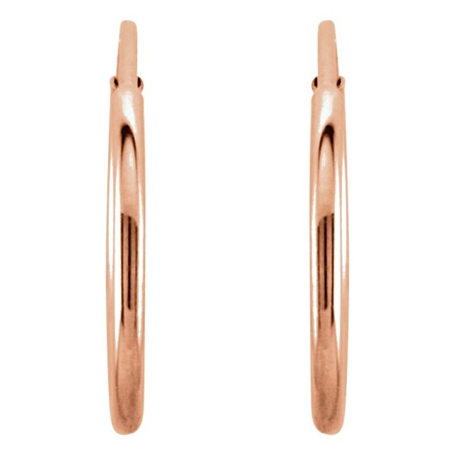 Endless Tube Hoop Earrings