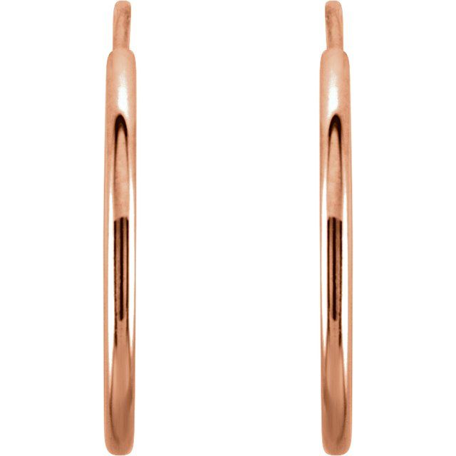 Endless Tube Hoop Earrings