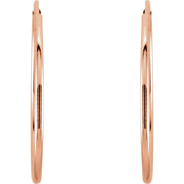 Endless Tube Hoop Earrings