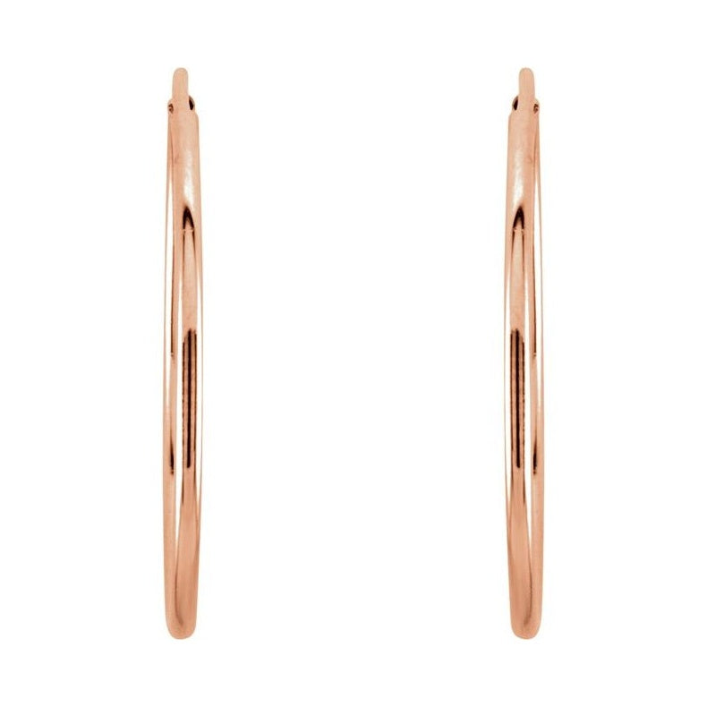Endless Tube Hoop Earrings