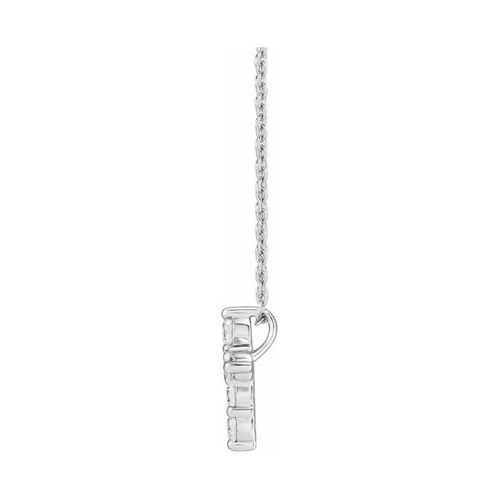 Lab-Grown Diamond Cross Necklace