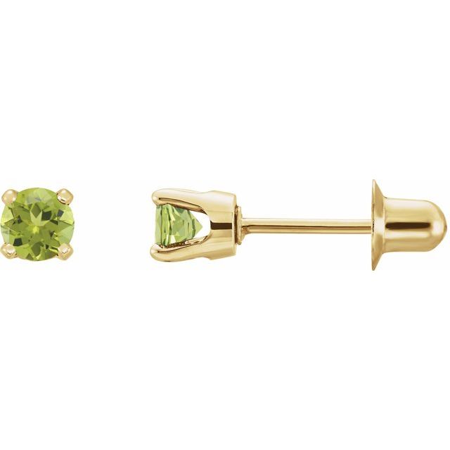 Round 4-Prong Stud Earrings