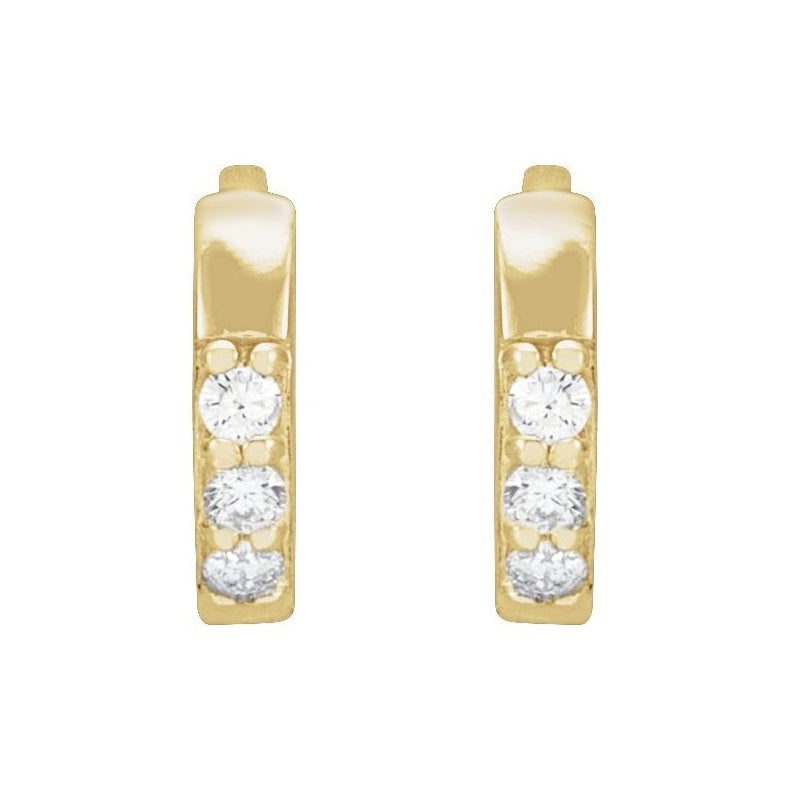 Accented Huggie Earrings