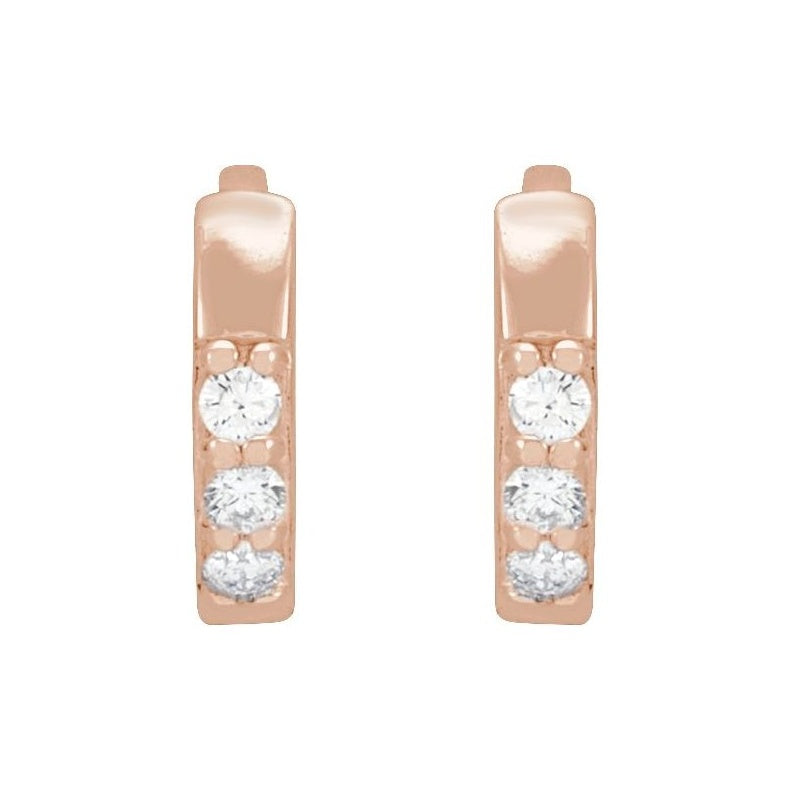 Accented Huggie Earrings