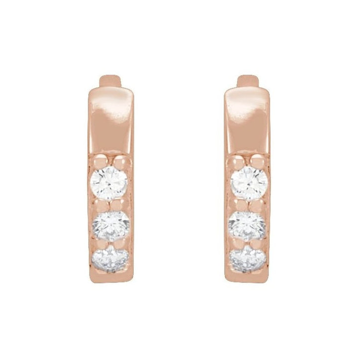 Accented Huggie Earrings