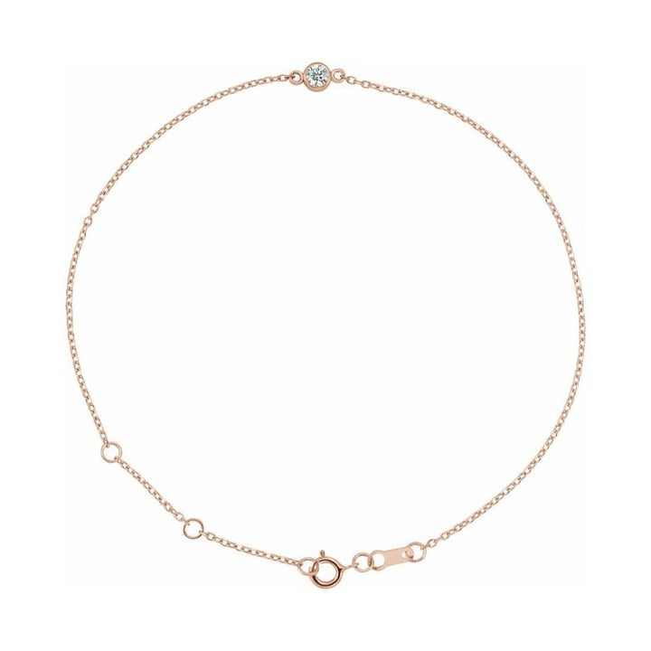 Bezel-Set Link Bracelet