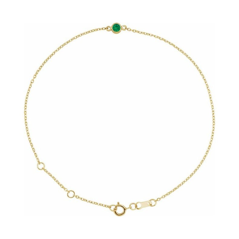 Bezel-Set Link Bracelet