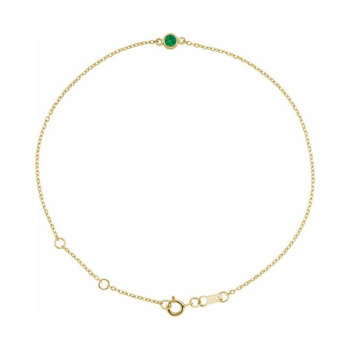 Bezel-Set Link Bracelet