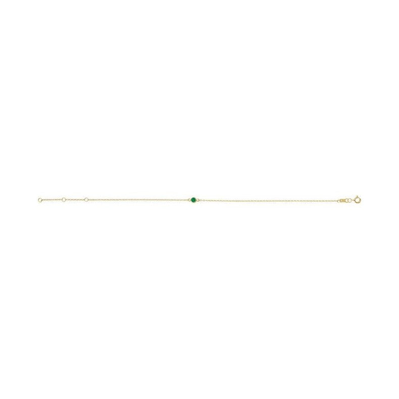 Bezel-Set Link Bracelet