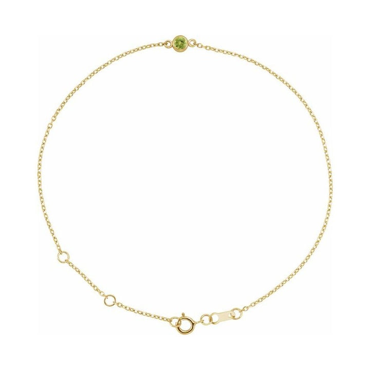 Bezel-Set Link Bracelet