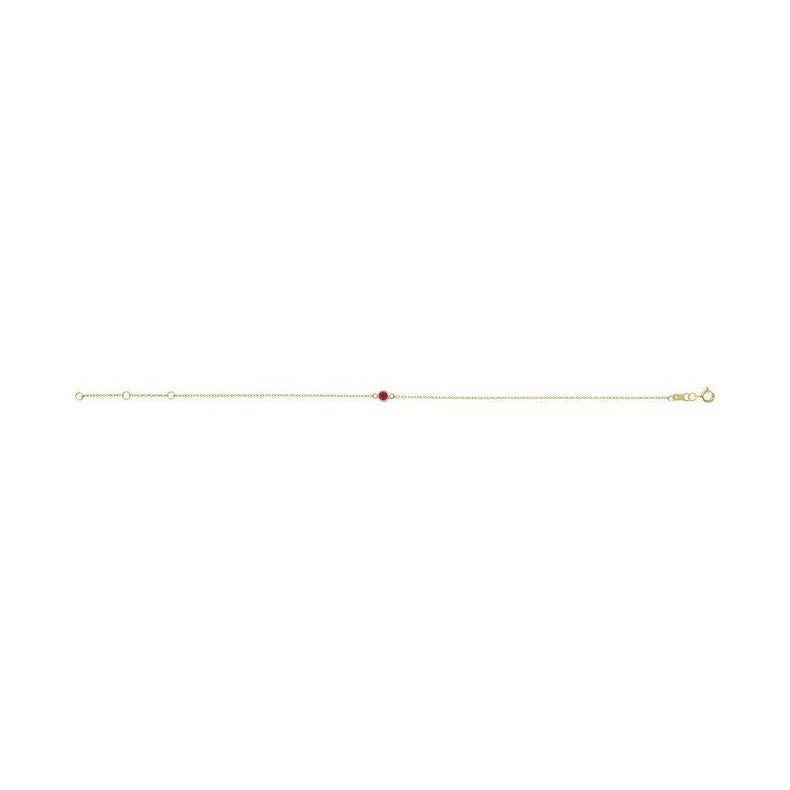 Bezel-Set Link Bracelet