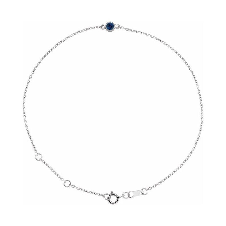 Bezel-Set Link Bracelet
