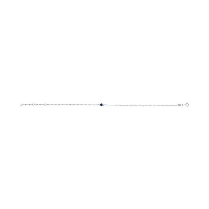 Bezel-Set Link Bracelet