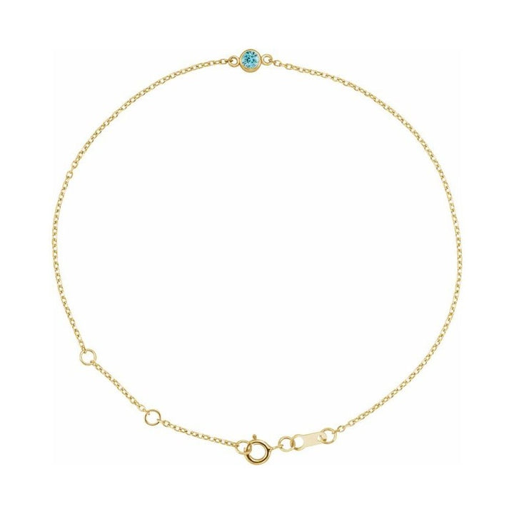 Bezel-Set Link Bracelet