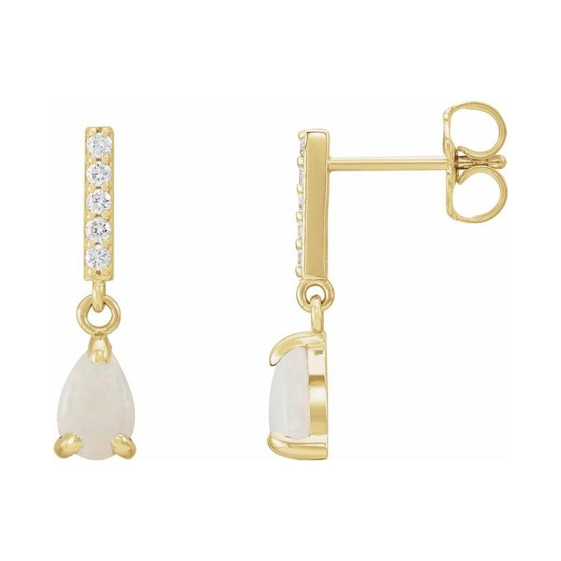 Accented Cabochon Earrings