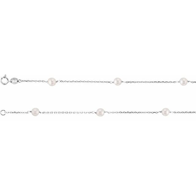 Pearl Station Necklace