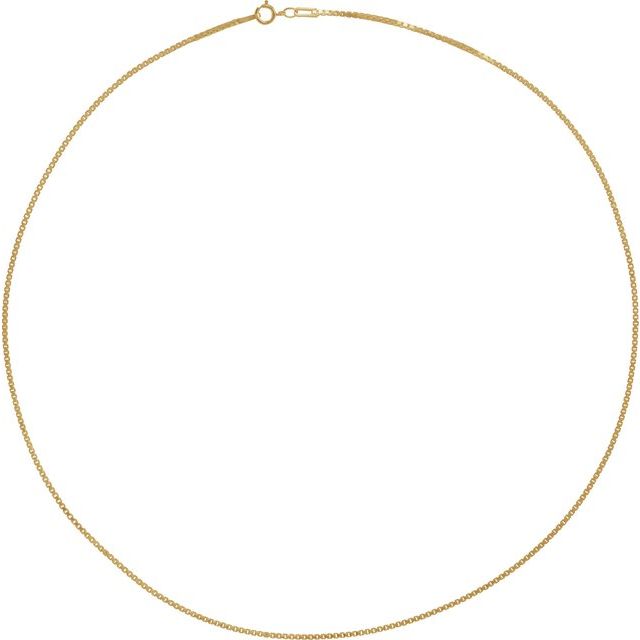 1.3 mm Diamond-Cut Box Chain