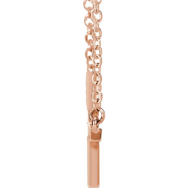 Sideways Cross Necklace